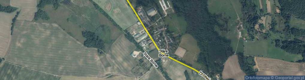 Zdjęcie satelitarne Stare Borne ul.